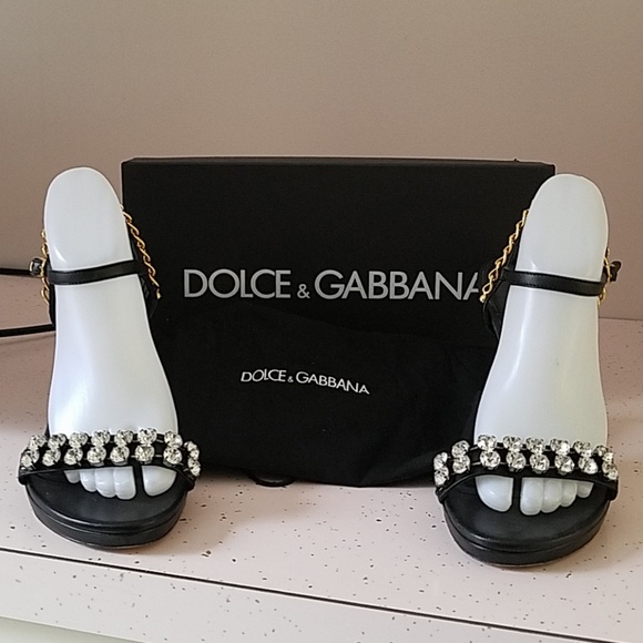 AUTHENTIC DOLCE & GABBANA BLACK HEELS - Picture 2 of 8